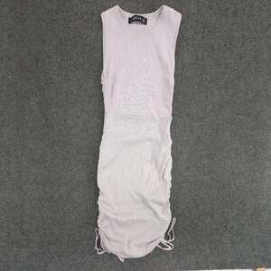 Lioness Dress Womens Medium Sleeveless Rib Knit Bodycon Mini Ruched Dress